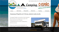 Desktop Screenshot of campingoespino.com